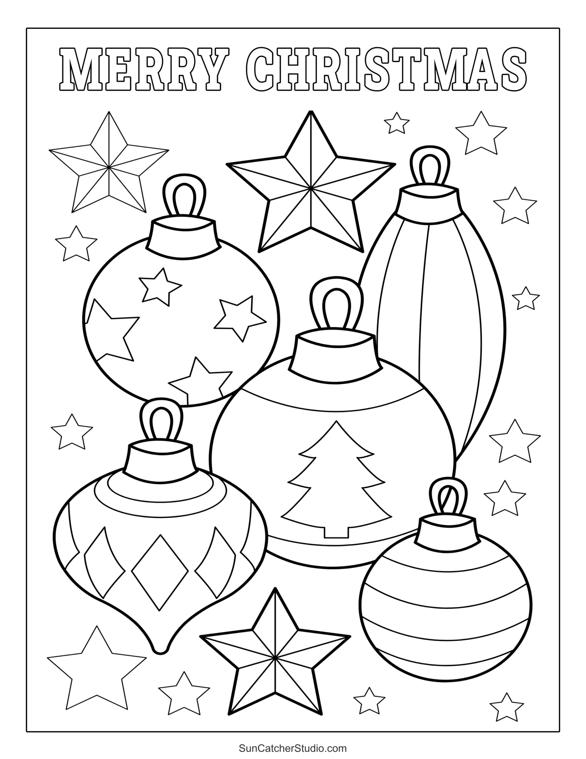 Printable Christmas Coloring Pages And Coloring Sheets Free 