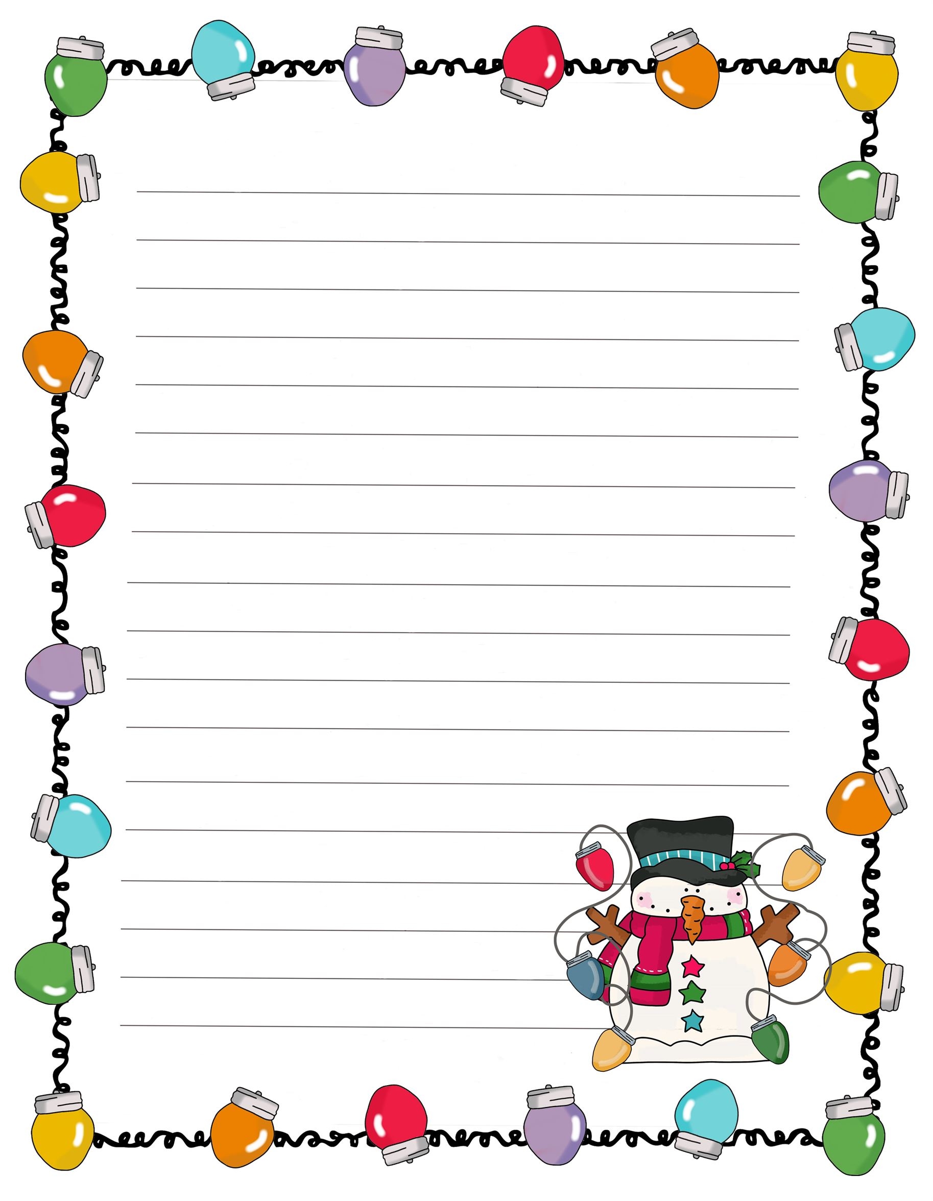 Christmas Stationery Free Printable