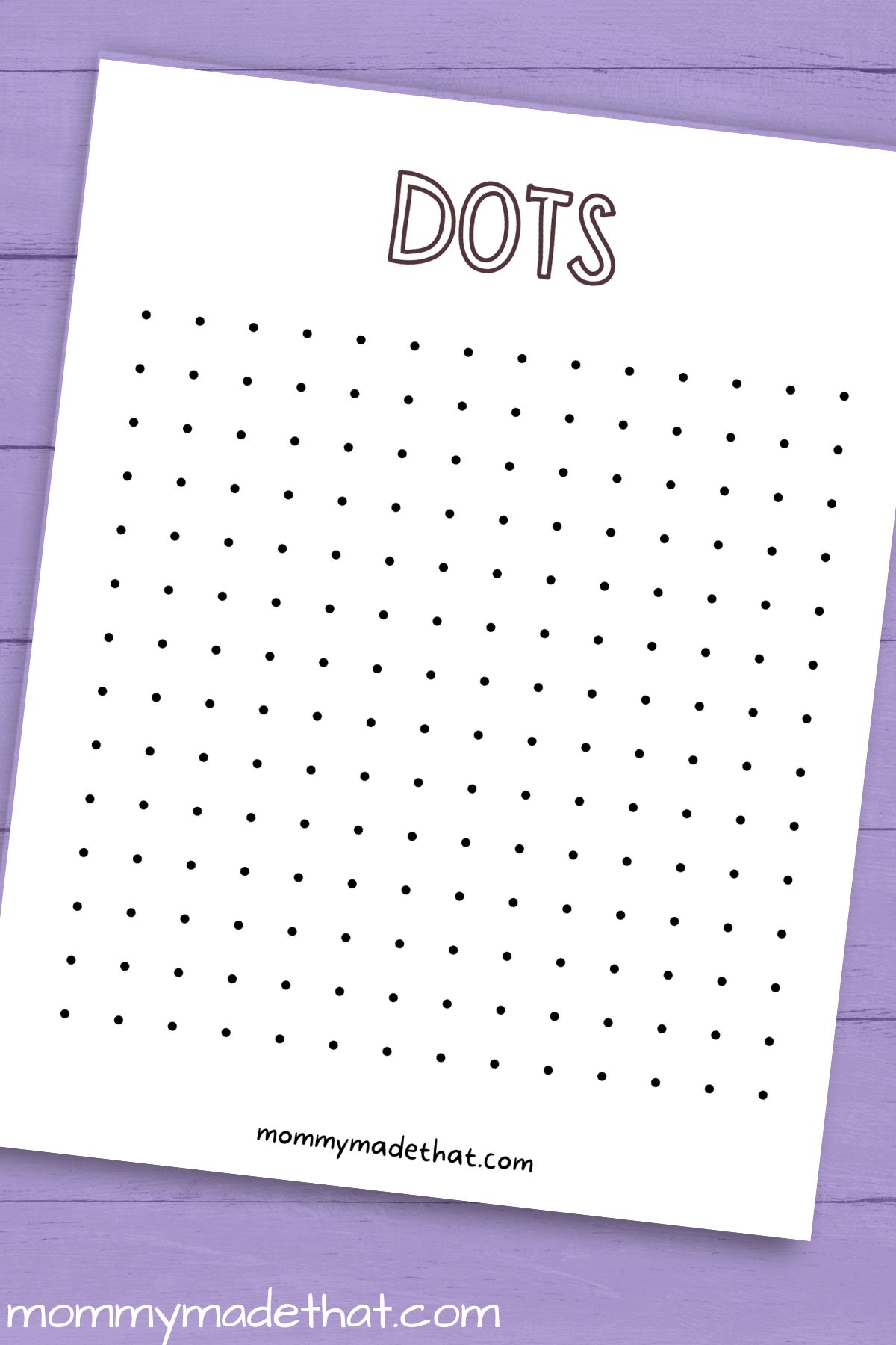 Dots Game Printable