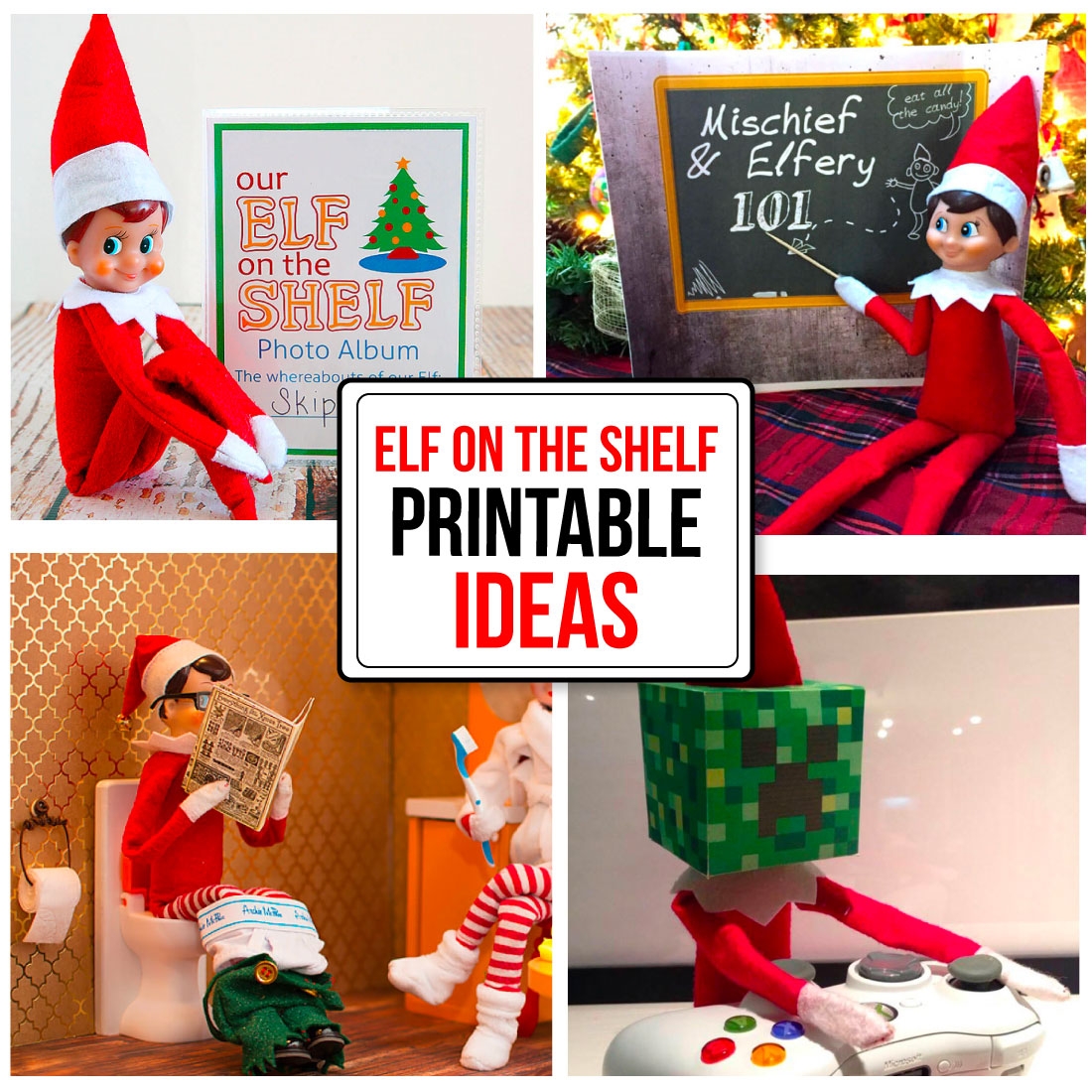 Printable Elf On Shelf Ideas