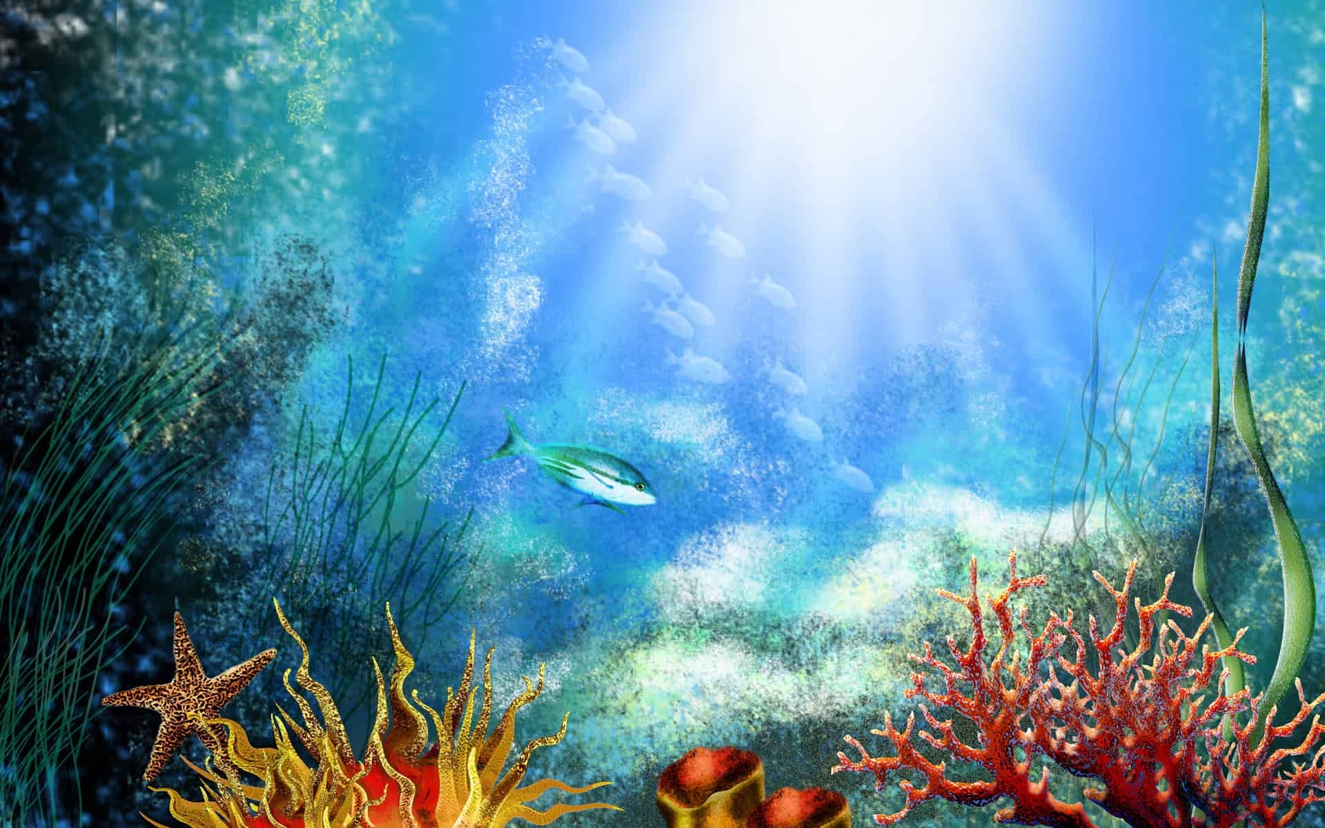 Printable Fish Tank Backgrounds Printable Blue Aquarium Background 