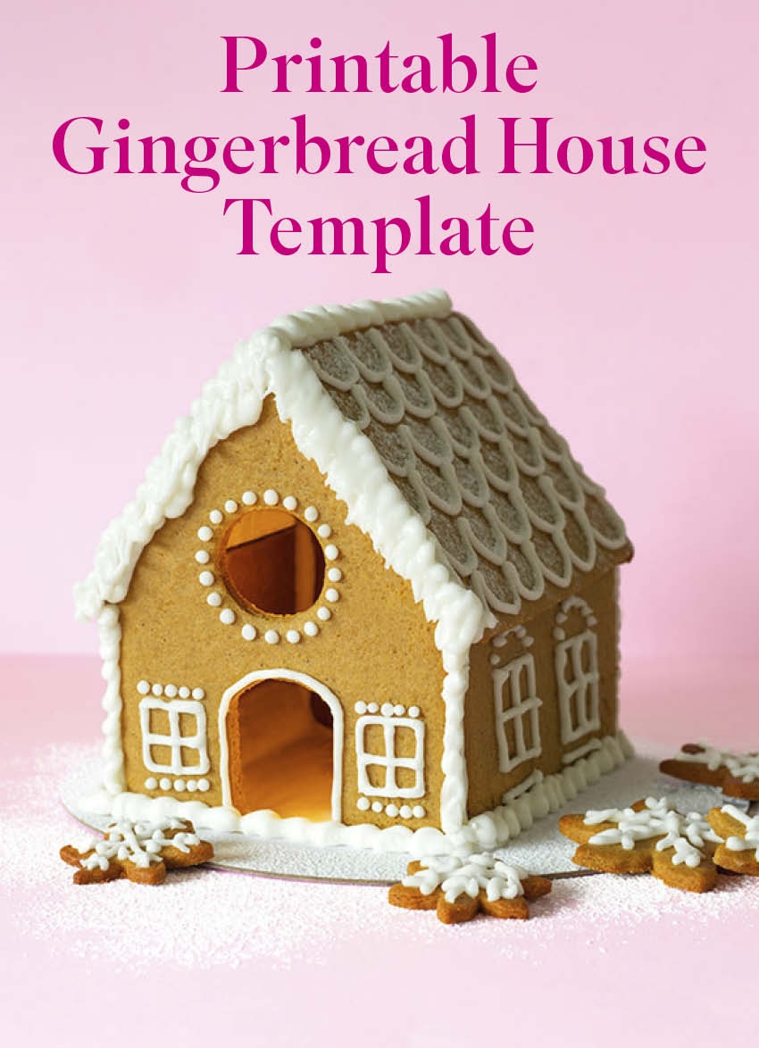 Free Printable Gingerbread House Template