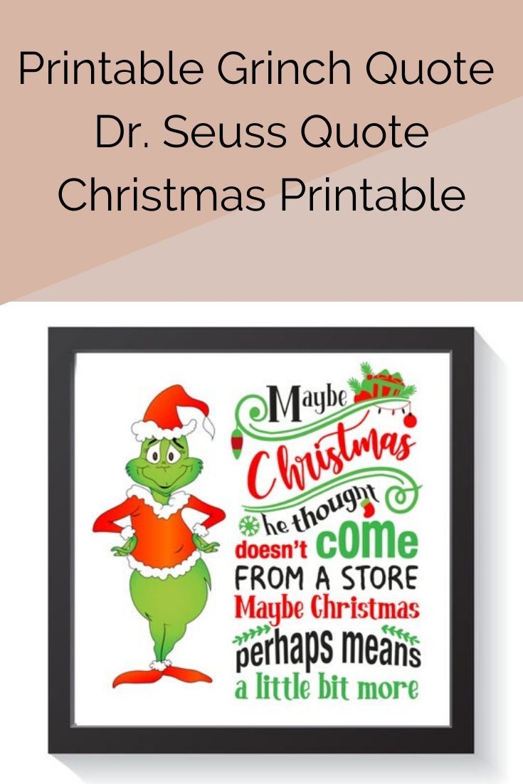 Printable Grinch Art