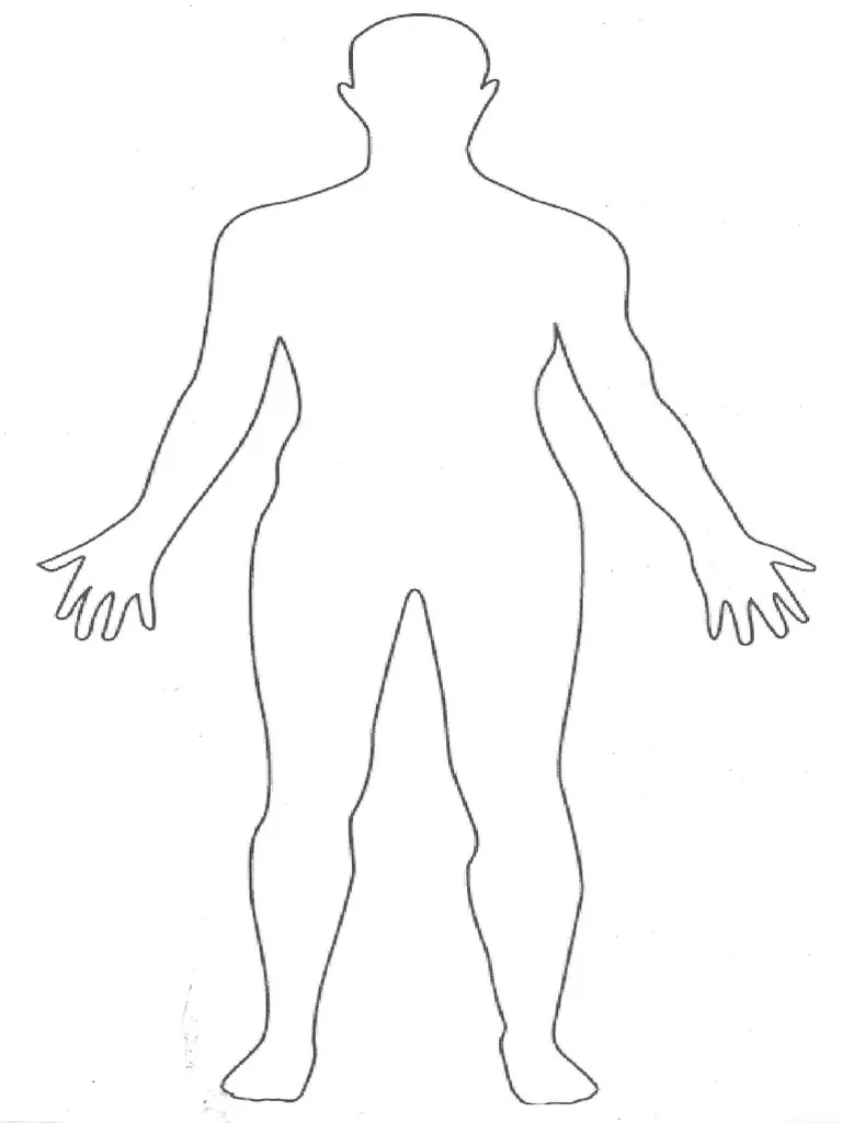 Outline Of A Body Printable
