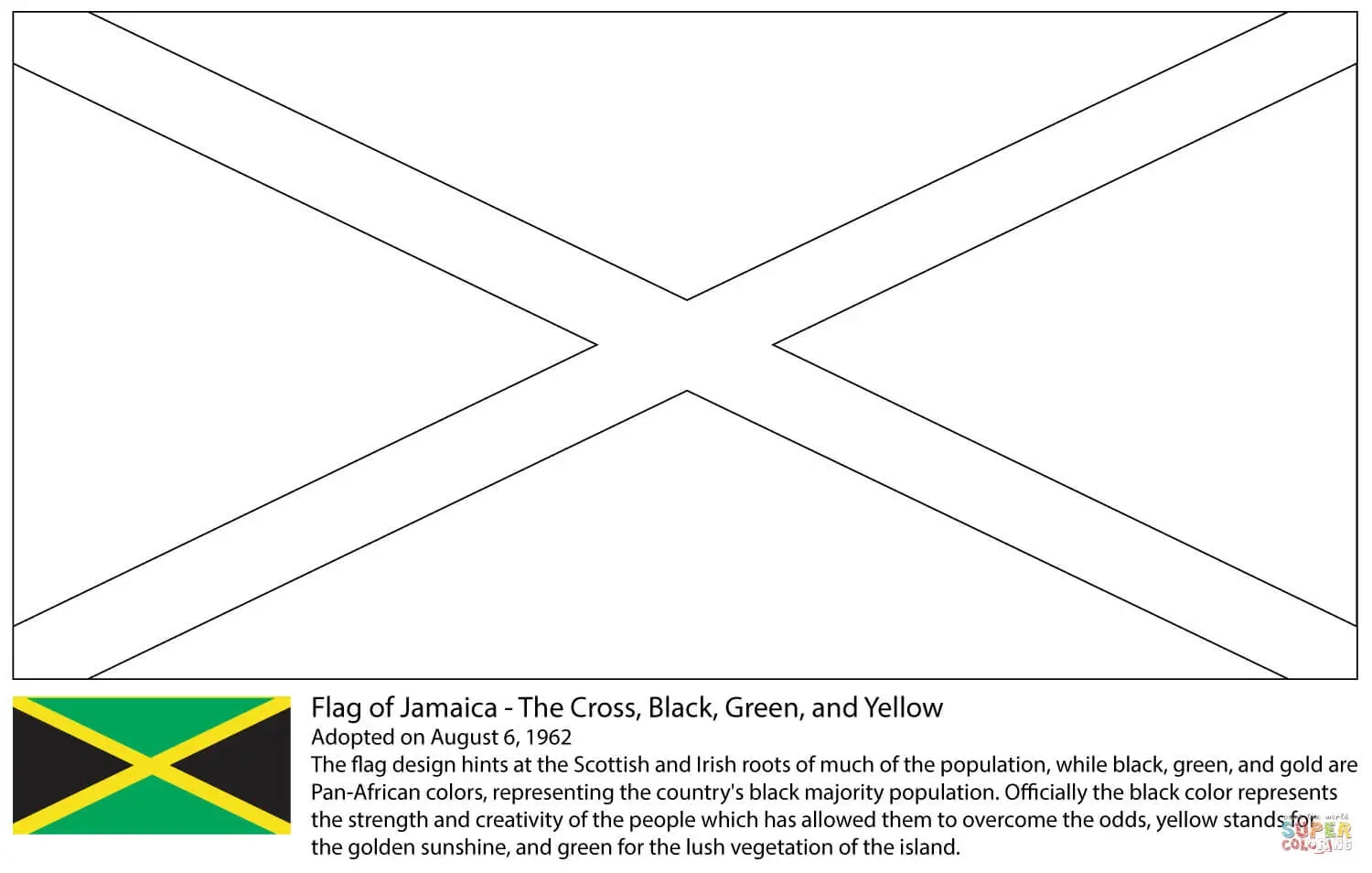 Printable Jamaican Flag Printable Party Favors