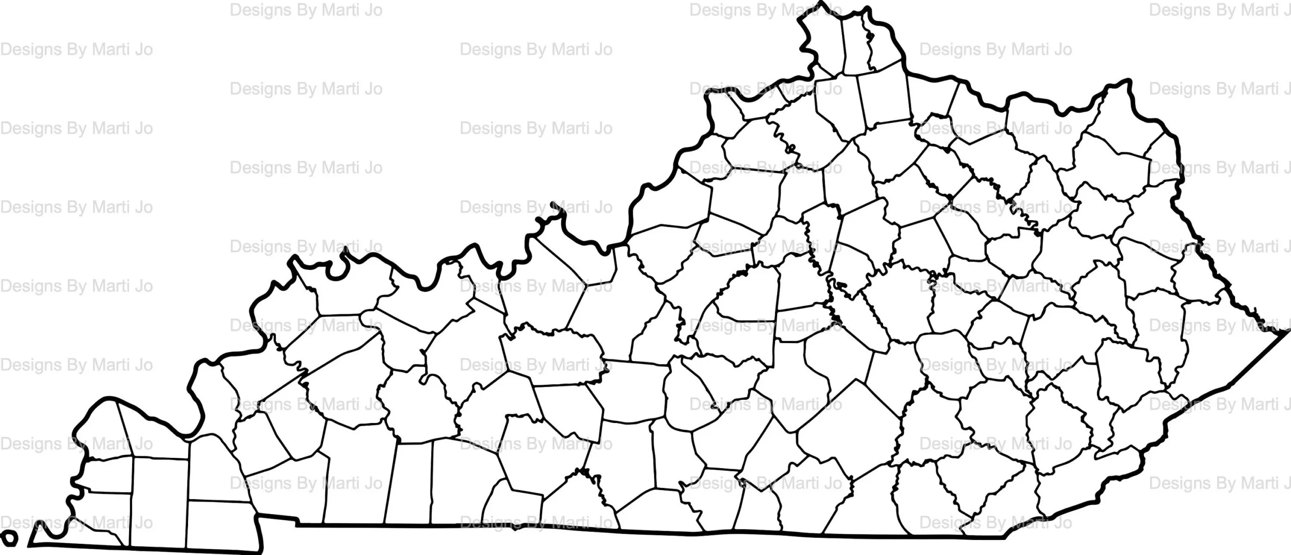 Printable Map Of Kentucky