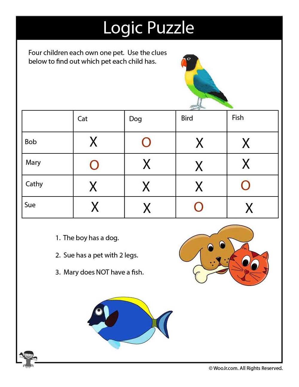 Printable Logic Puzzles For Kids
