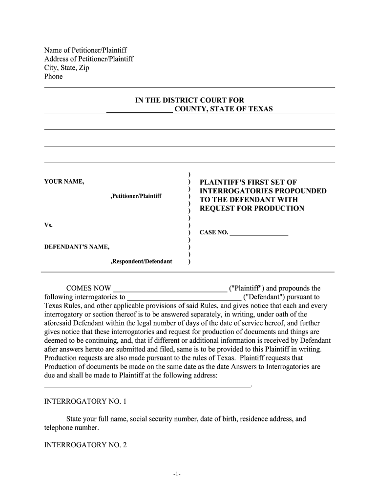 Free Printable Notary Forms Texas