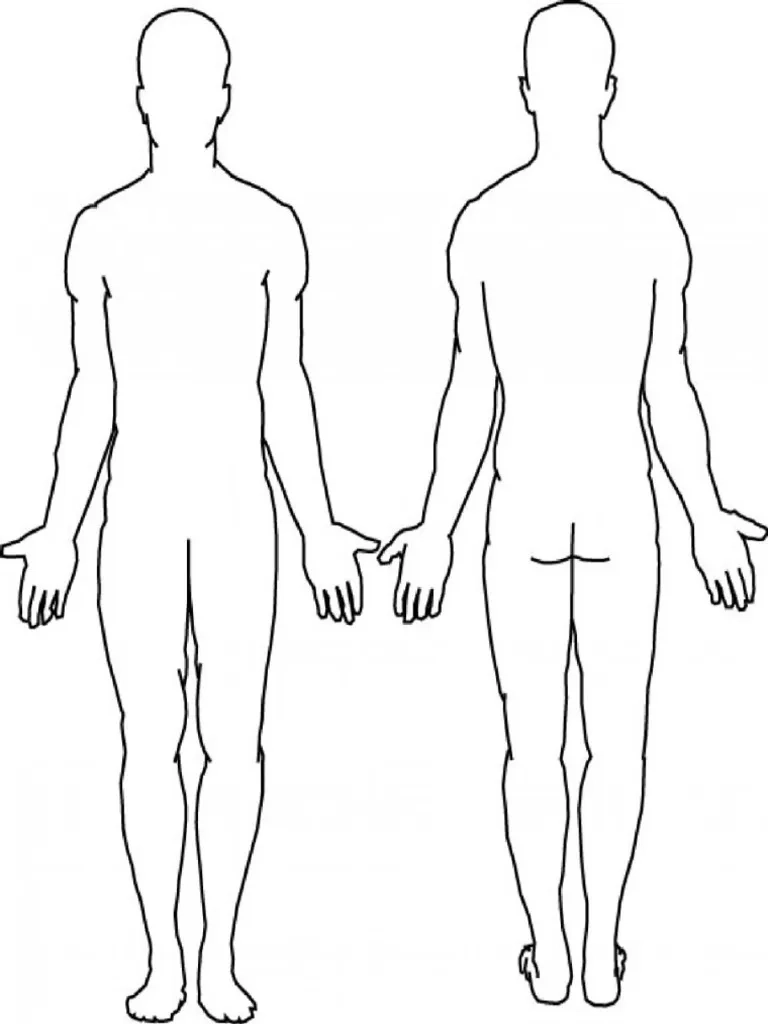 Printable Outline Of A Body