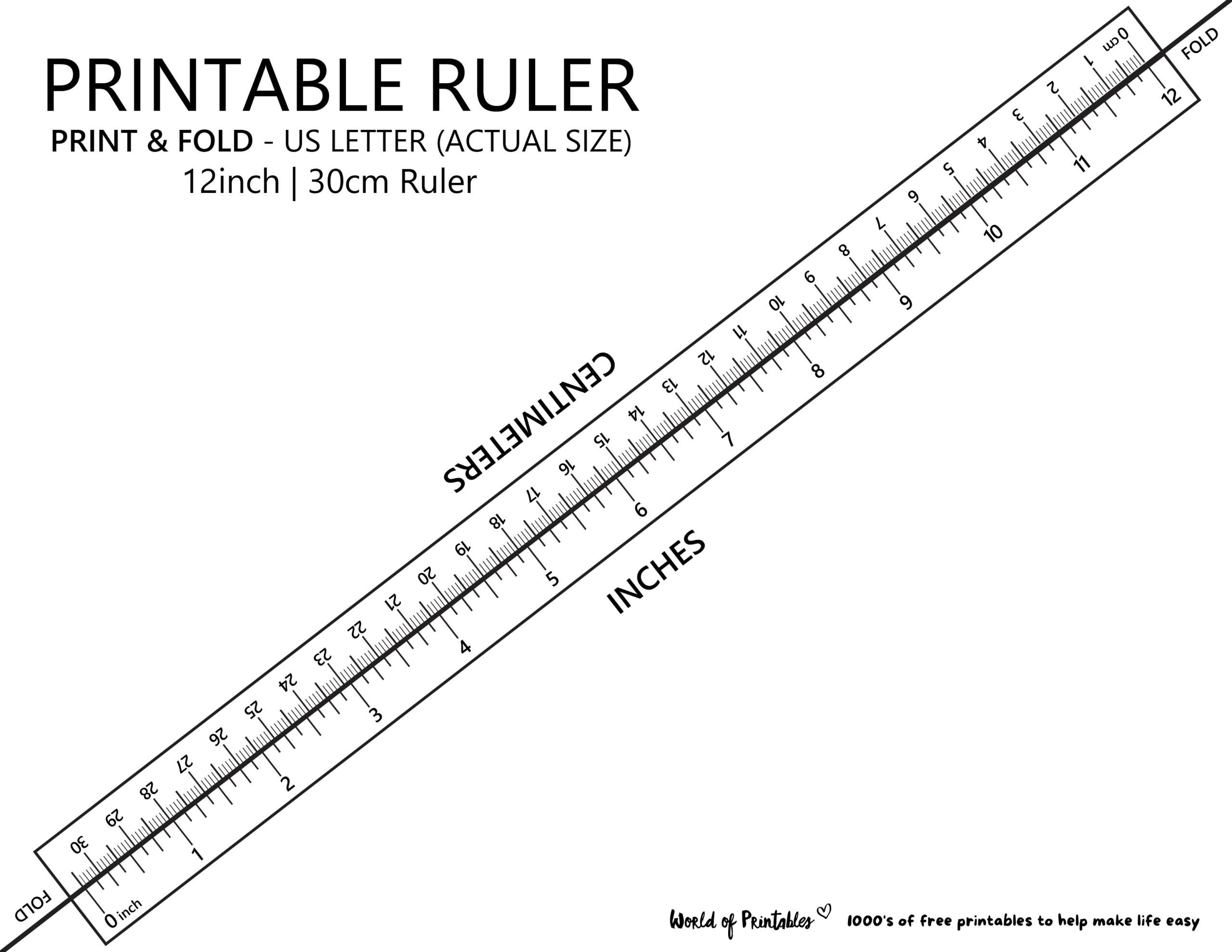 Inch Ruler Printable