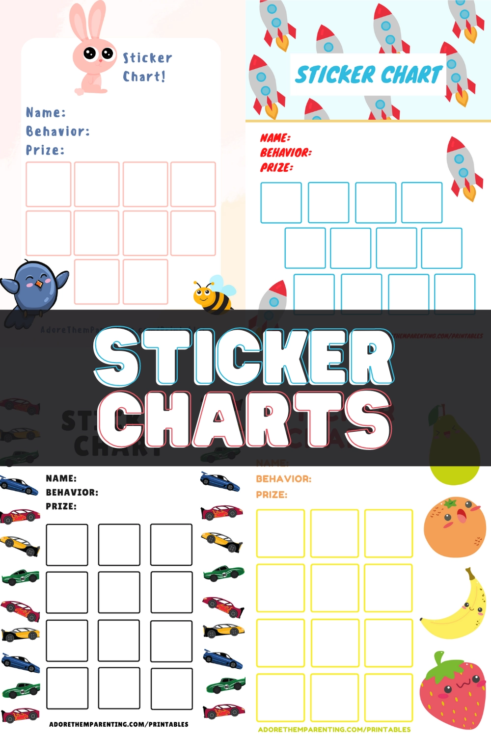 Sticker Charts Printable