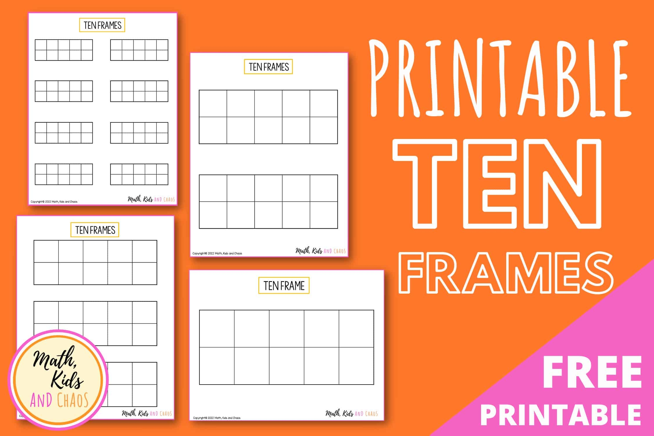 10 Frame Printable