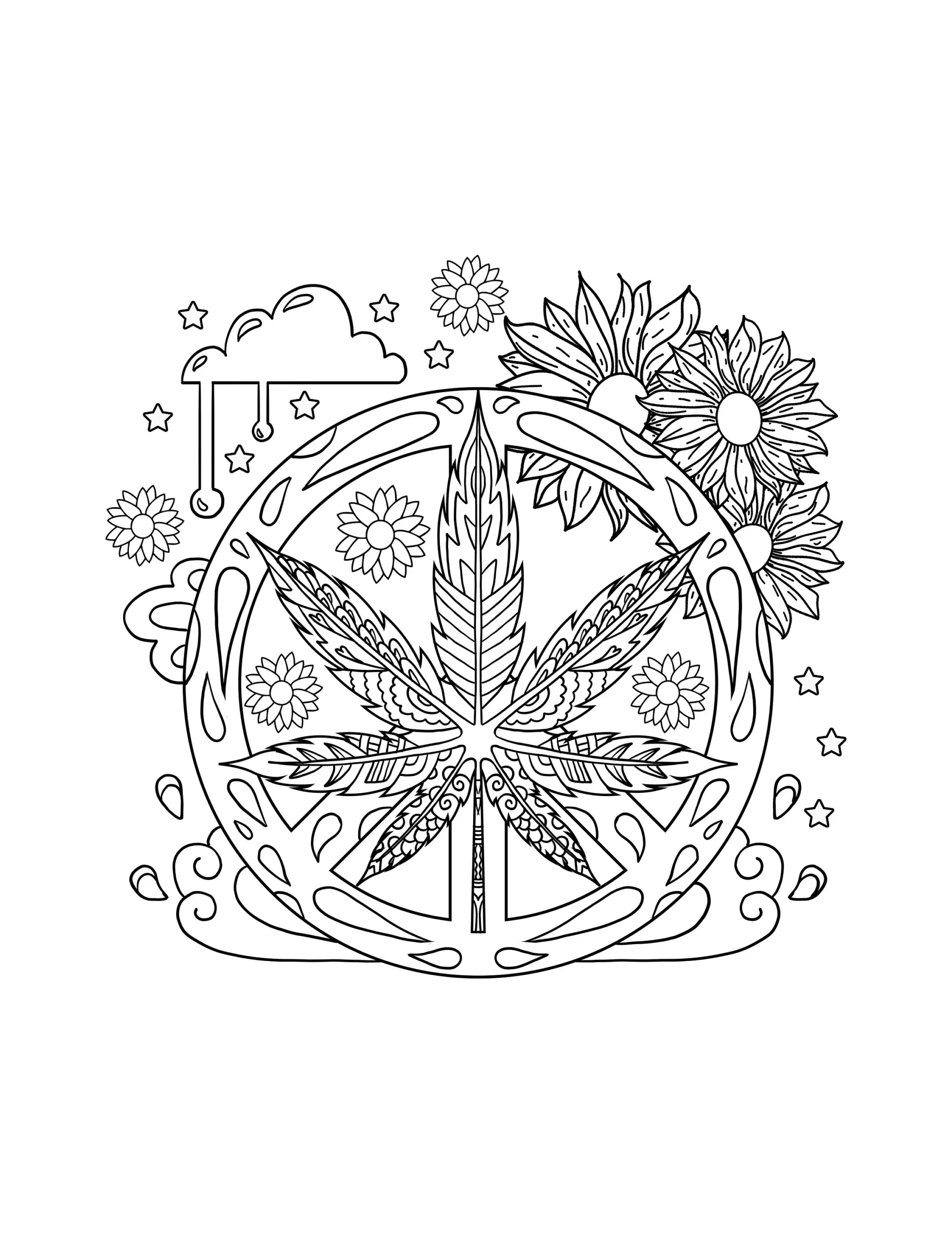 Stoner Coloring Pages Printable