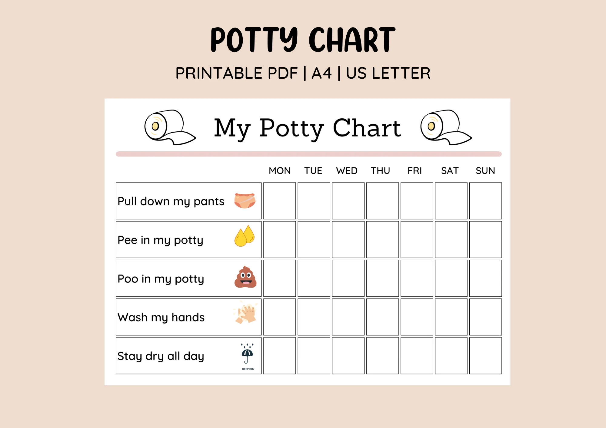 Printable Potty Training Charts