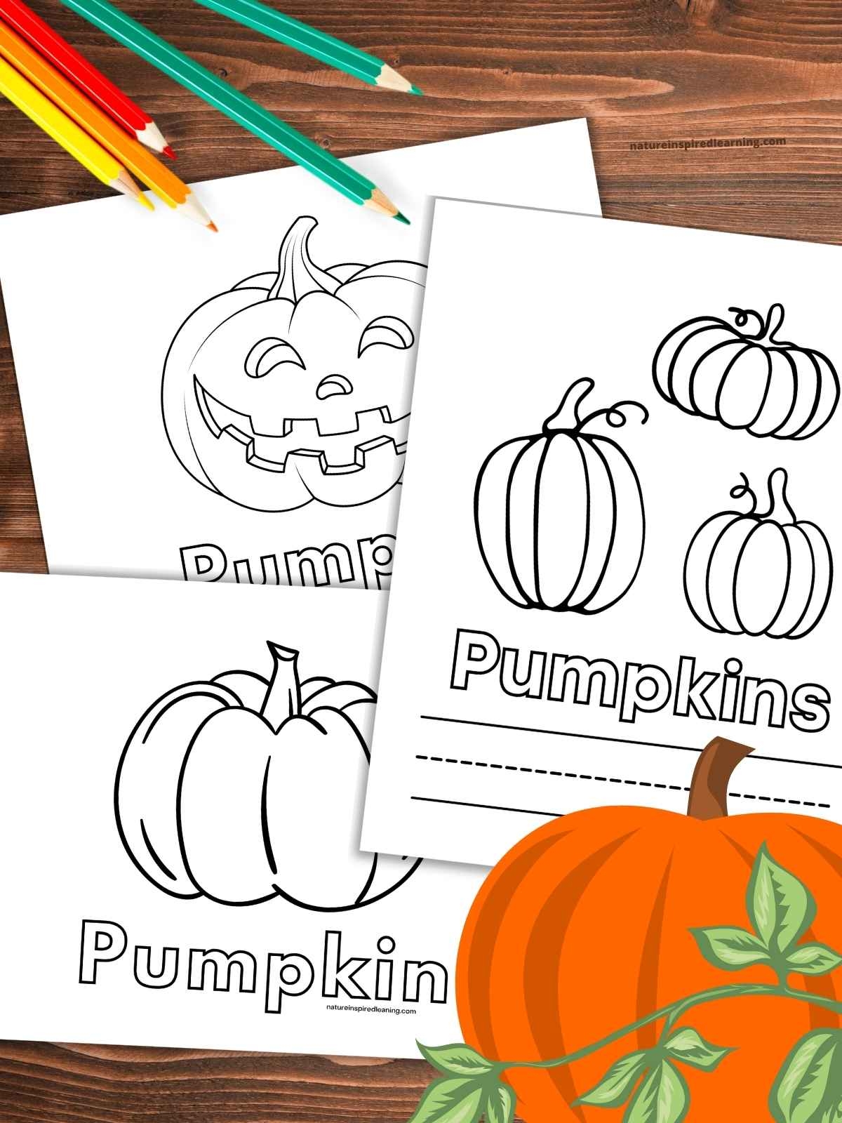 Pumpkins Coloring Page