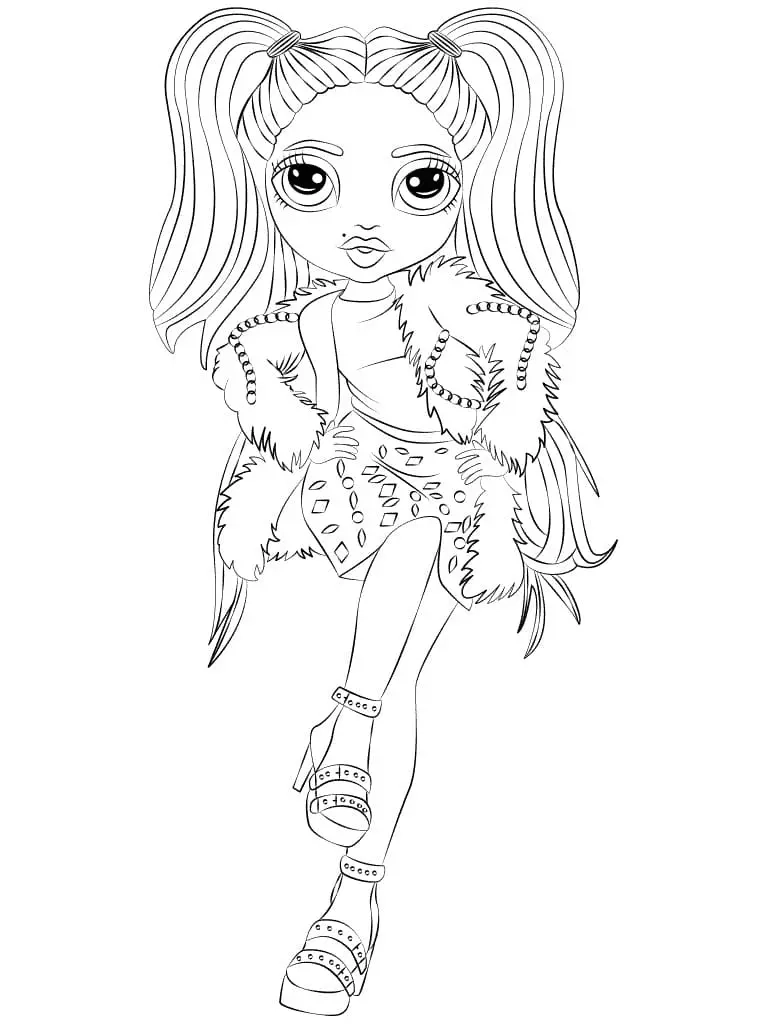 Rainbow High Coloring Sheet