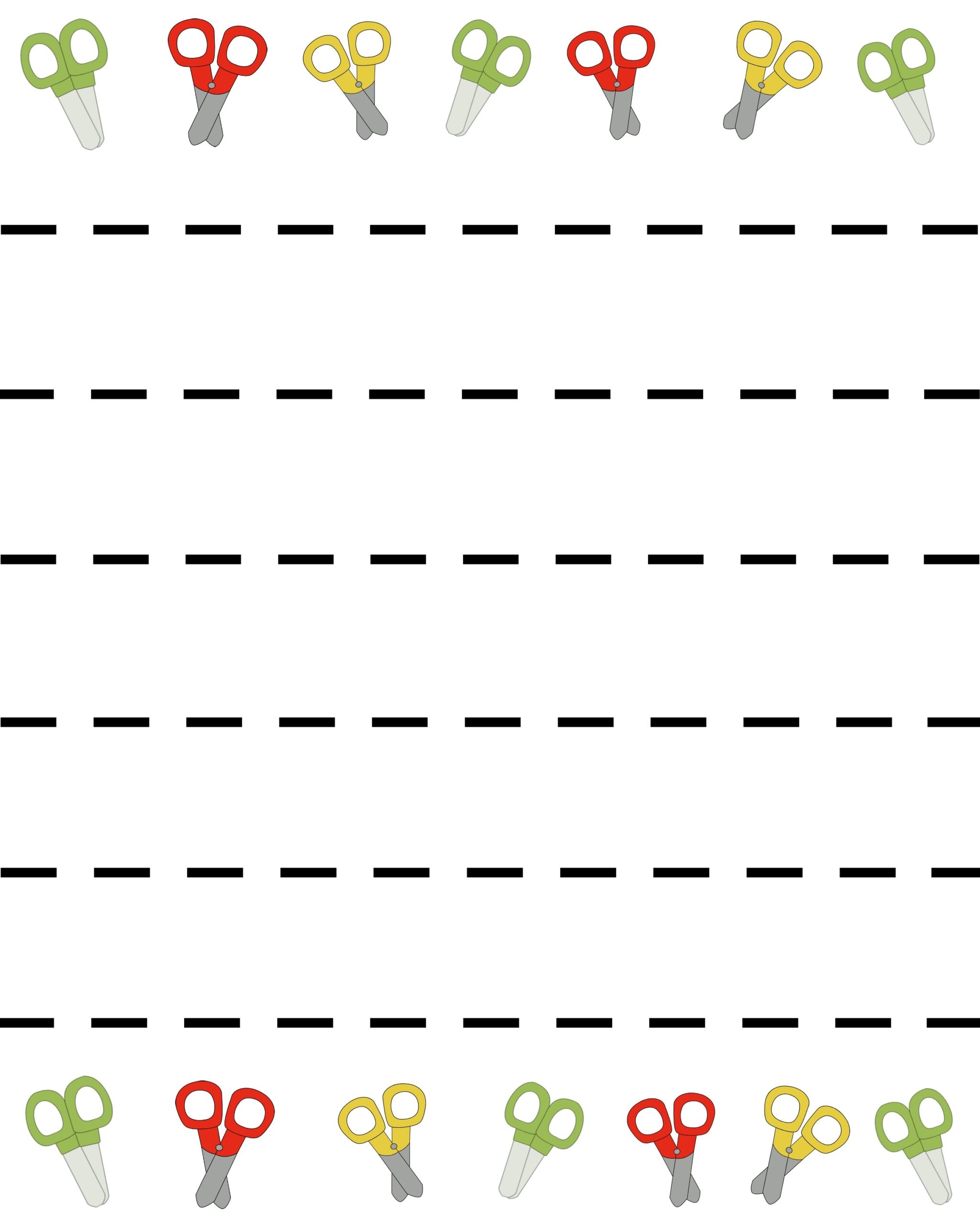 Scissor Practice Packet Pre K 1st Grade Cutting Activity Pages Digital Download PDF