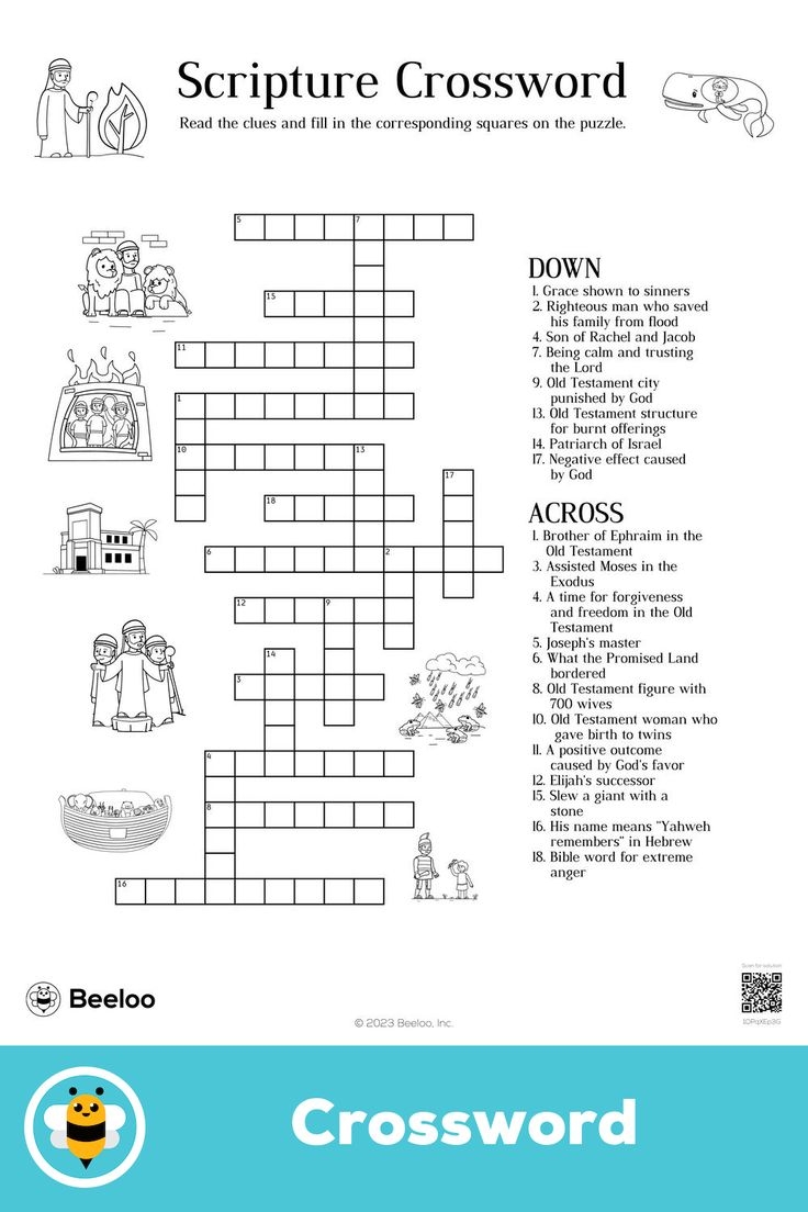 Bible Crossword Puzzles For Adults Printable