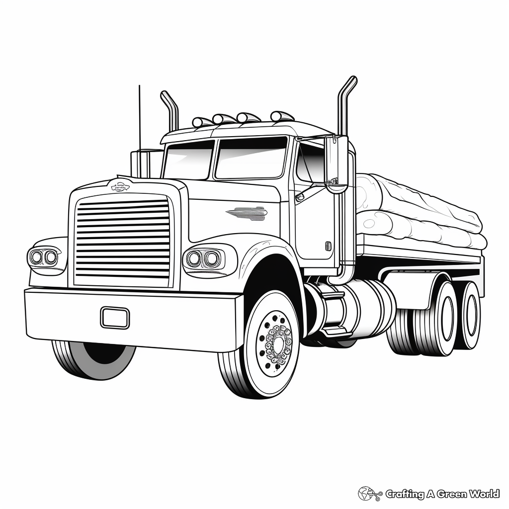 semi truck trailer coloring pages free amp printable
