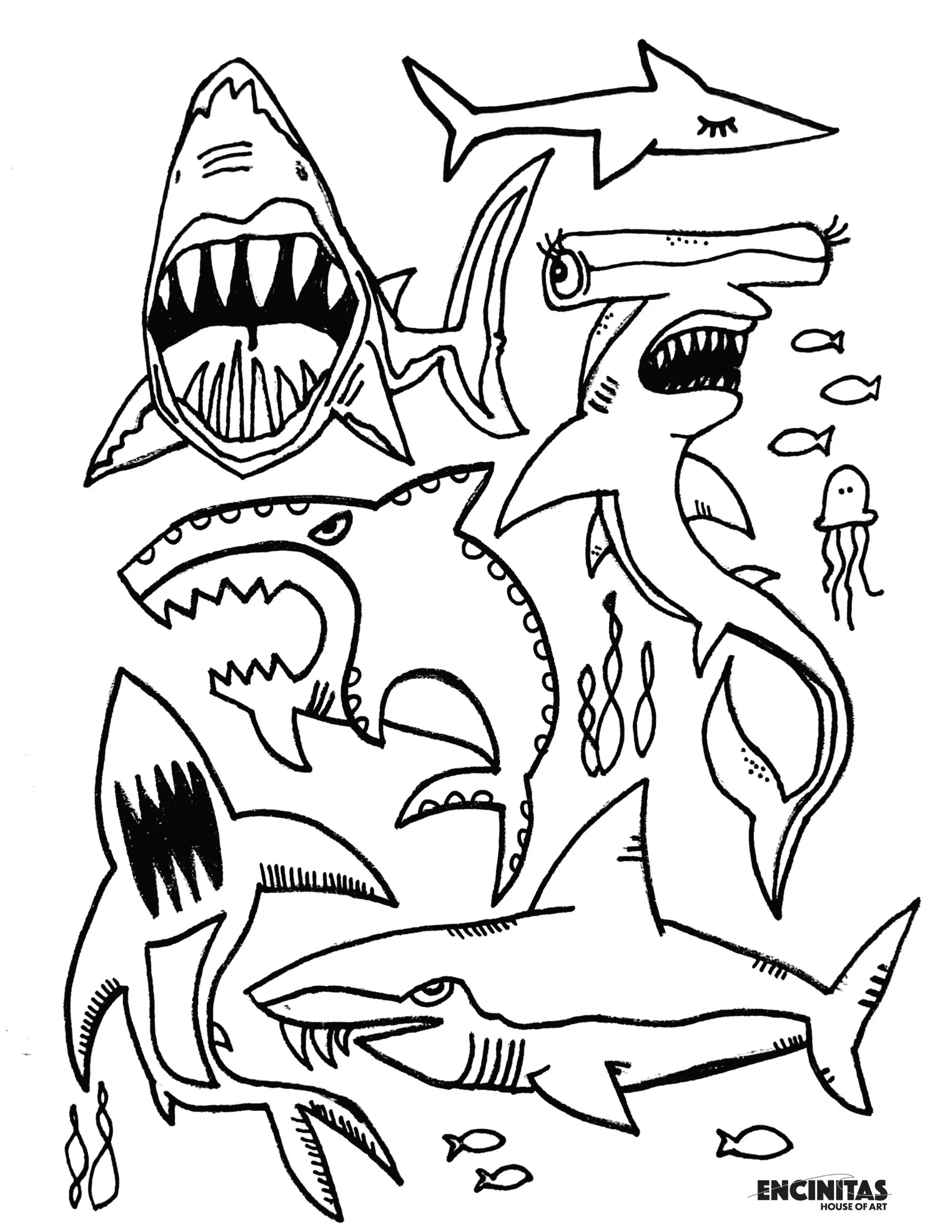 Shark Coloring Page