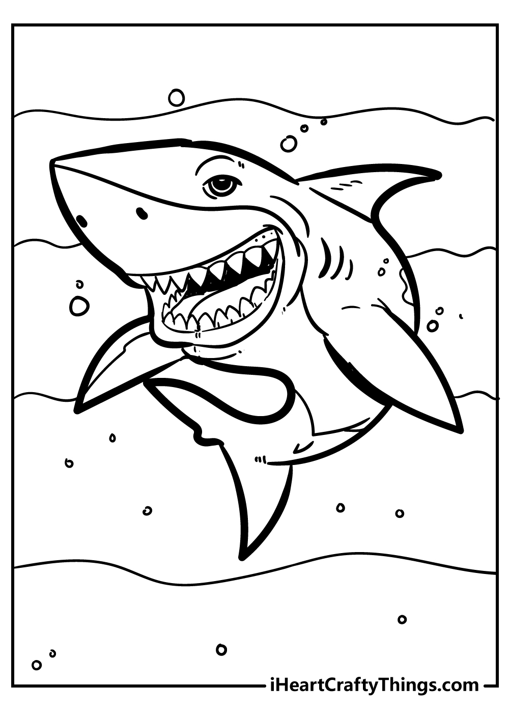 Coloring Pages Sharks Printable