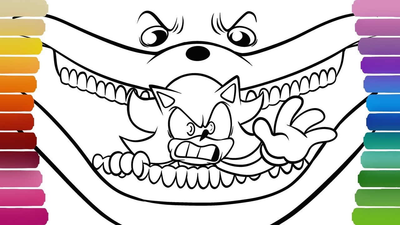 SHIN SONIC Vs SUPER SONIC Coloring Pages How To Color SHIN SONIC
