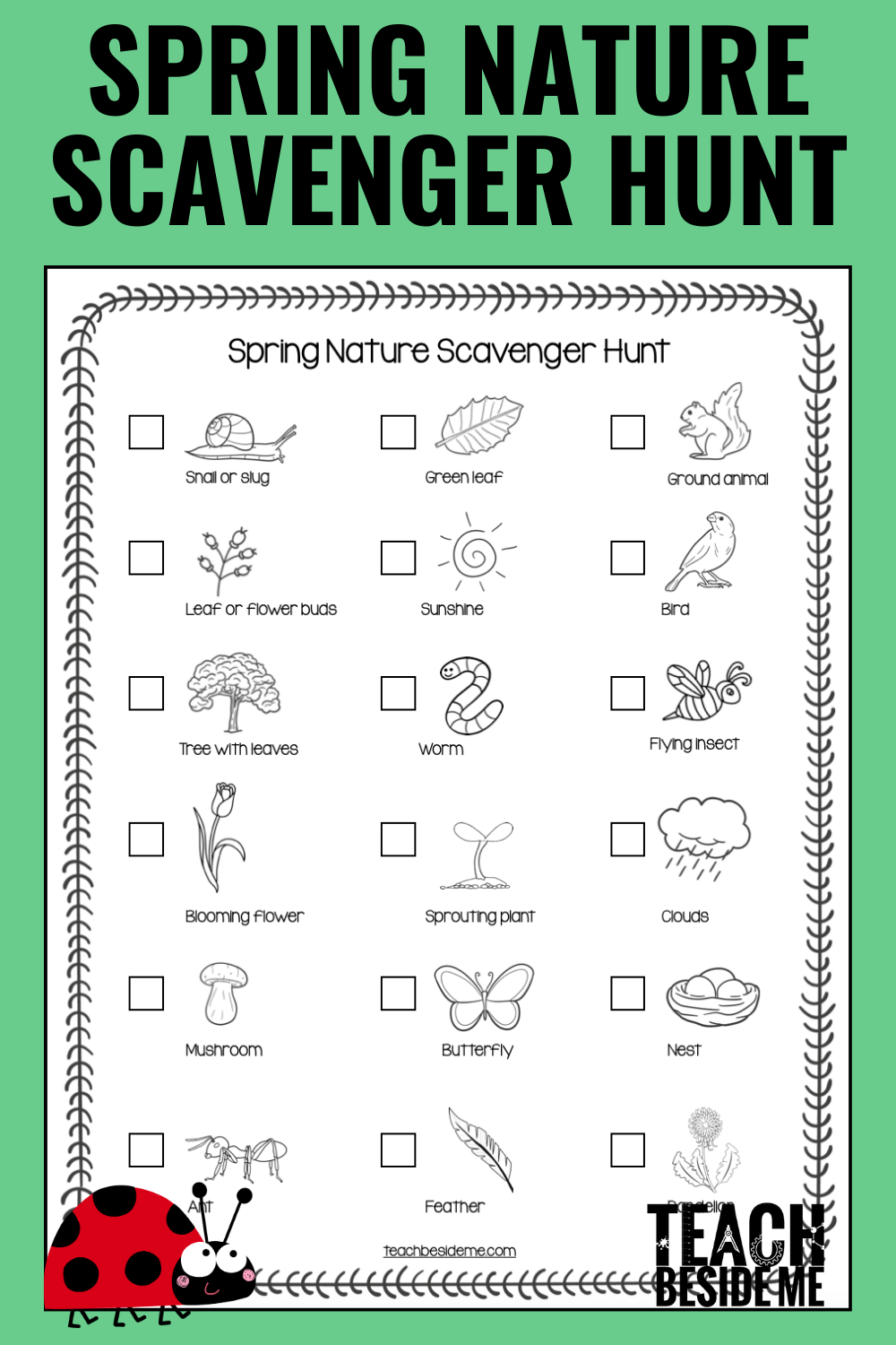 Scavenger Hunt Printable