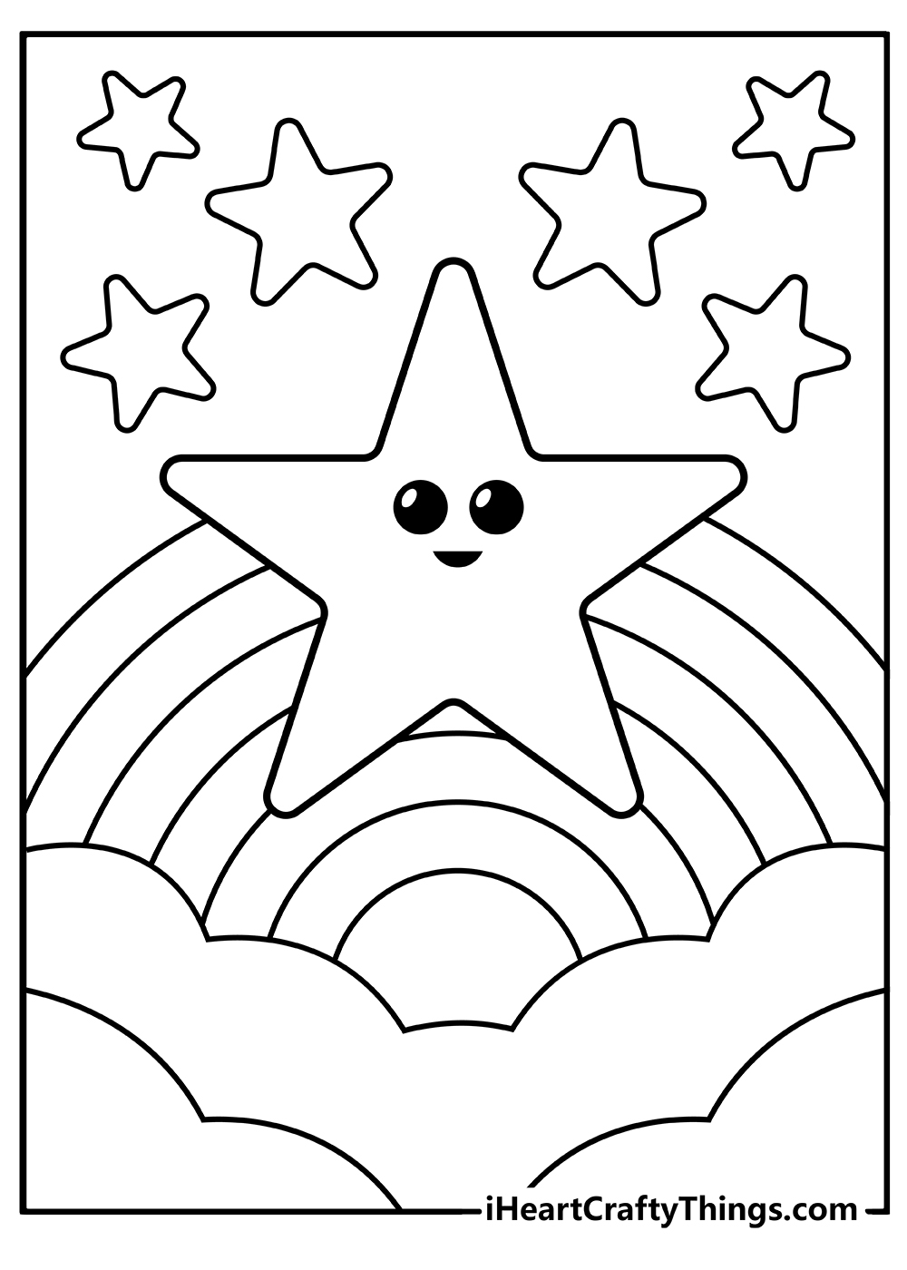 Star Coloring Pages Printable