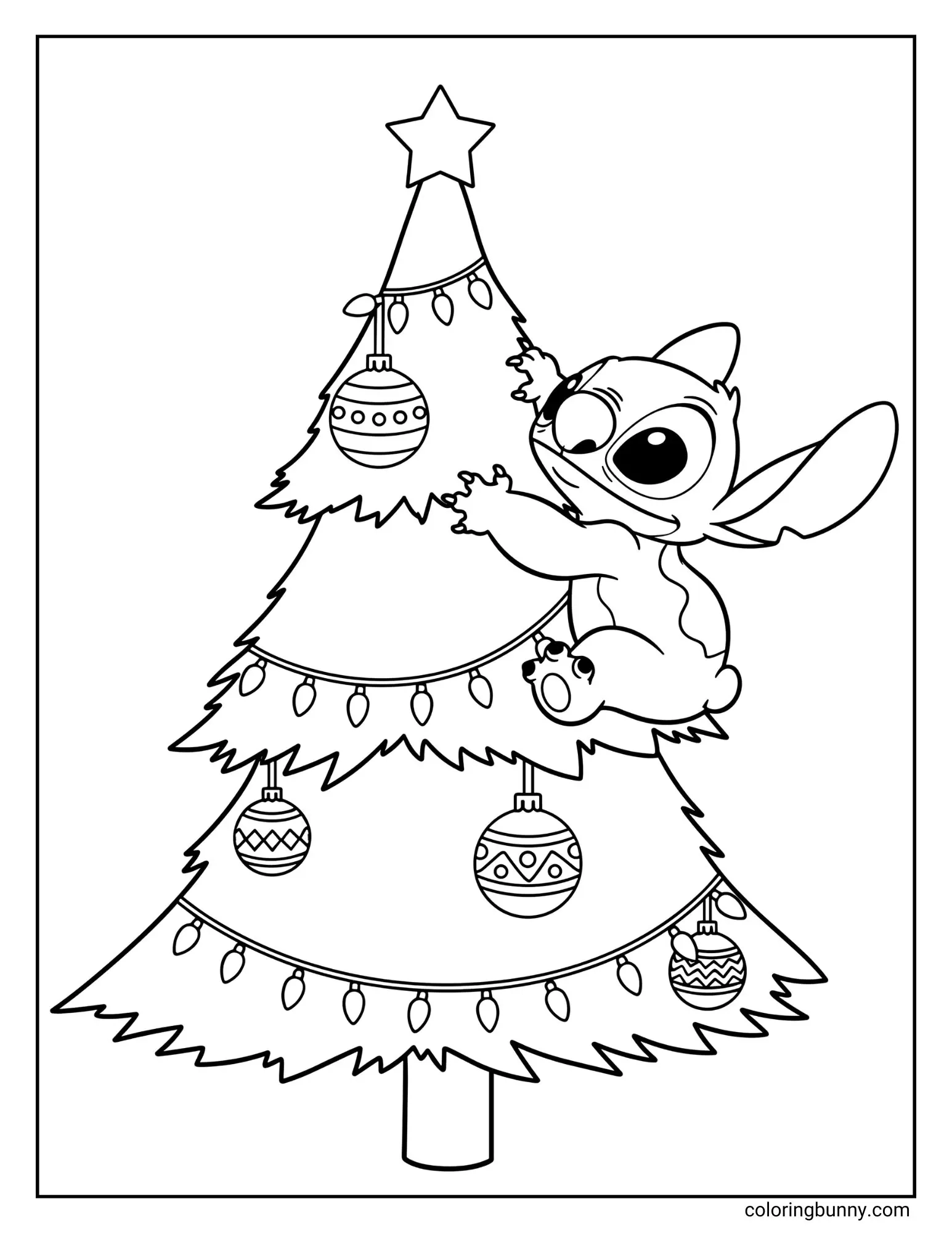 Stitch Christmas Coloring Pages 26 Free Printable PDFs 