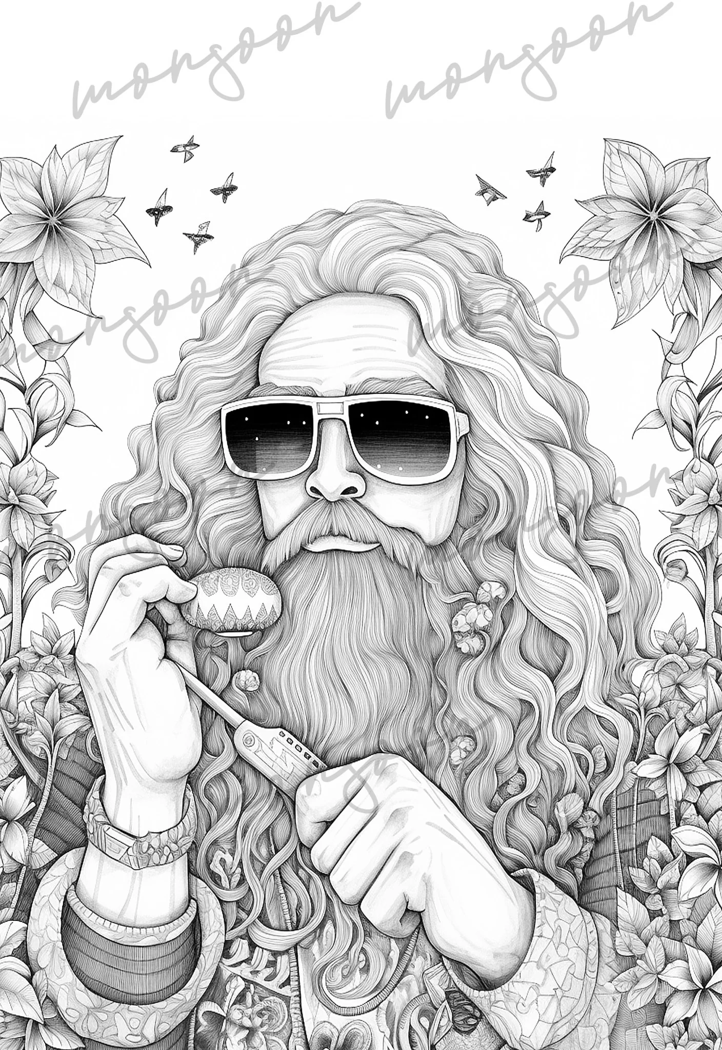 Stoner Coloring Book For Adults Digital Monsoon Publishing USA 