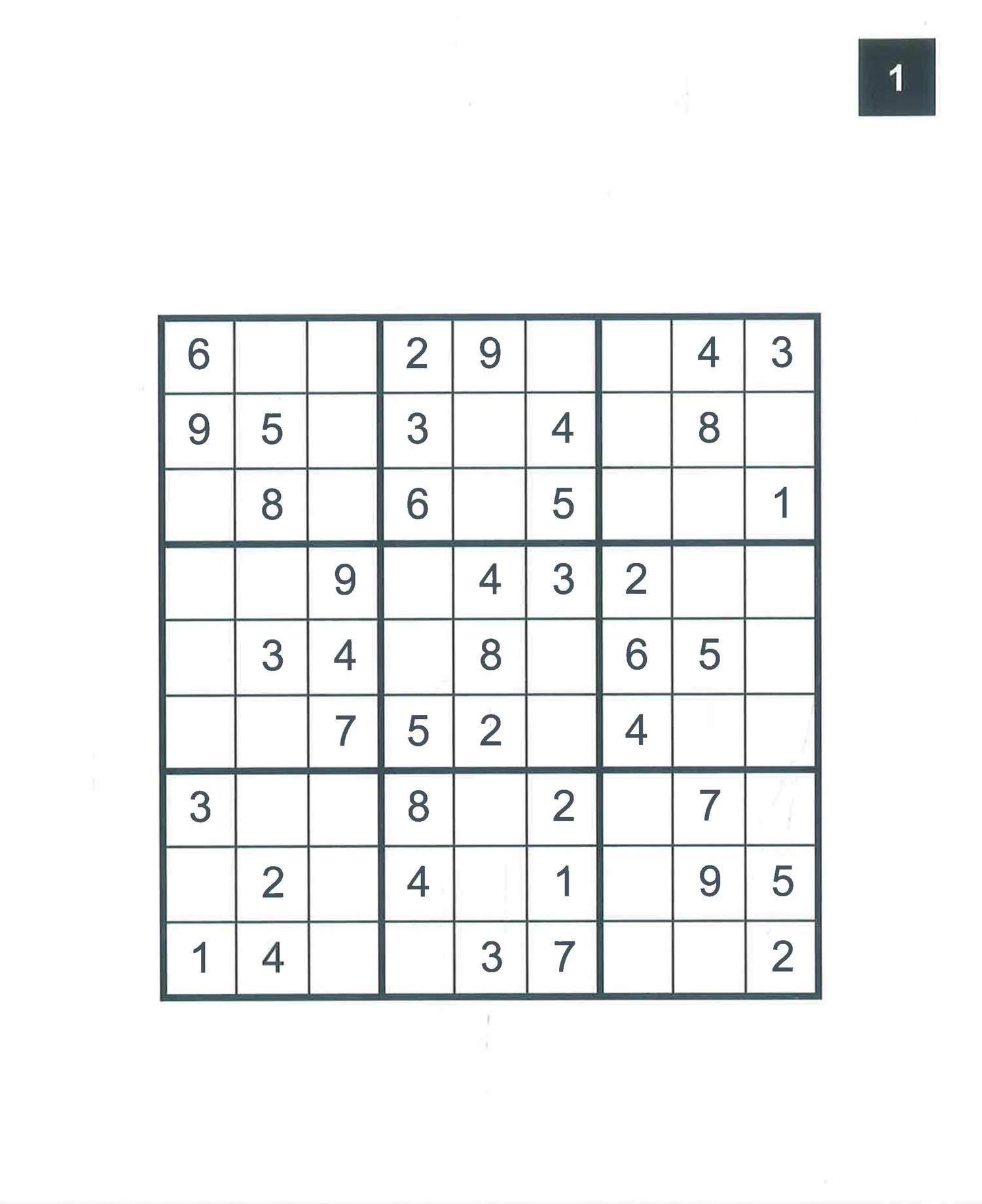 Large Print Sudoku Printable