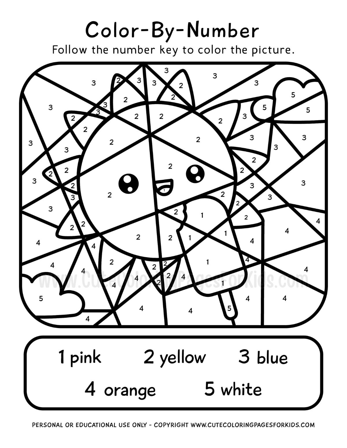 Color By Number Free Printable