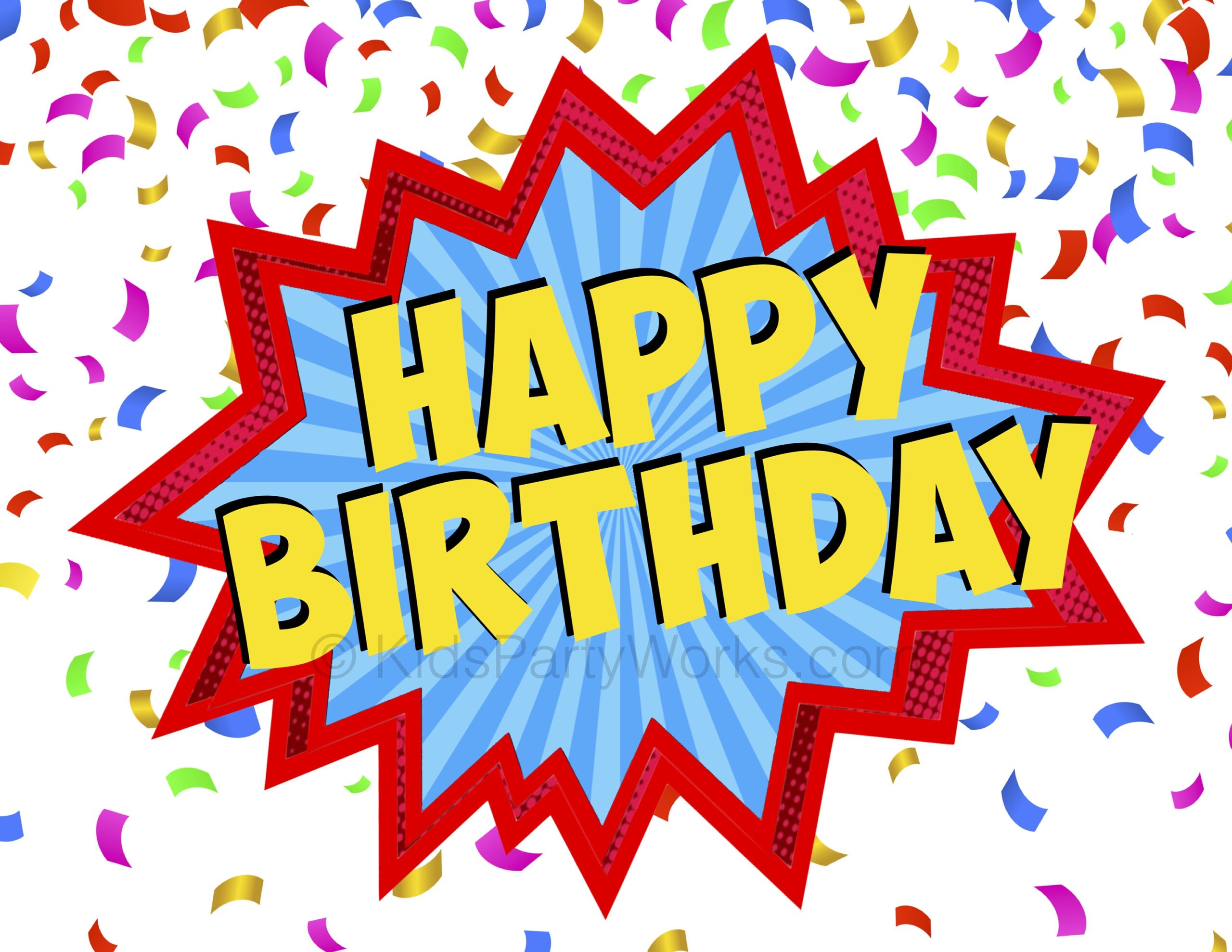 Superhero Happy Birthday Sign Superhero Printables Superhero 