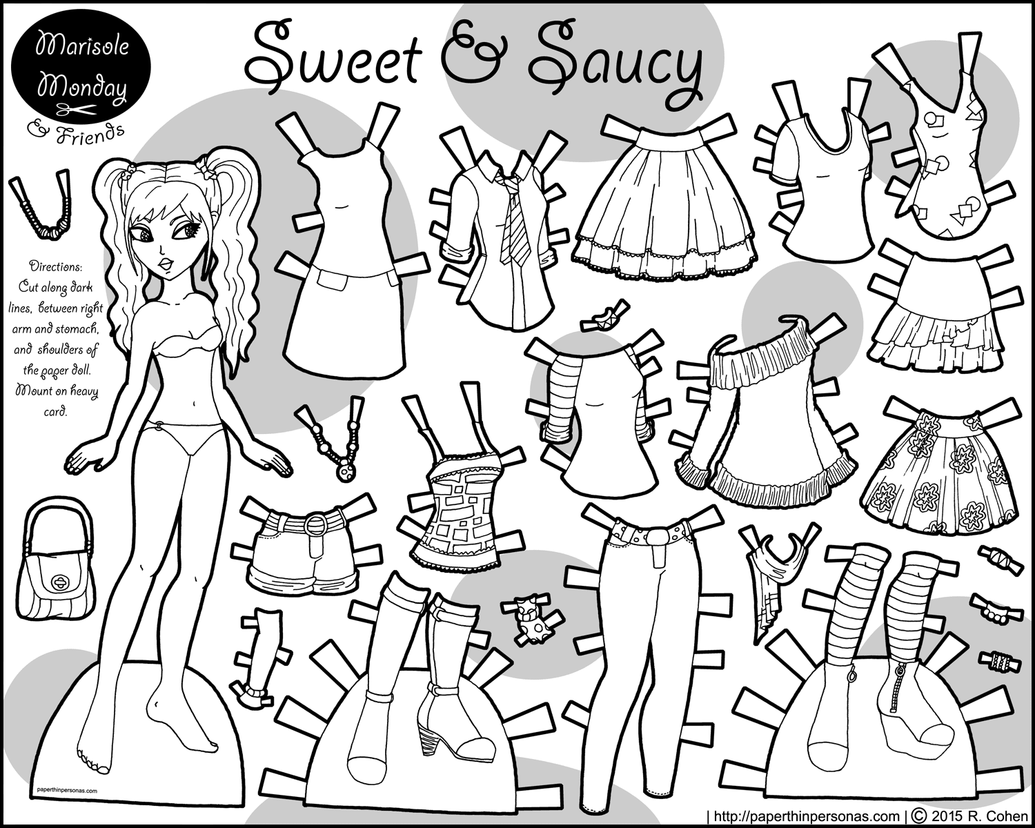 Paper Doll Outfits Printable