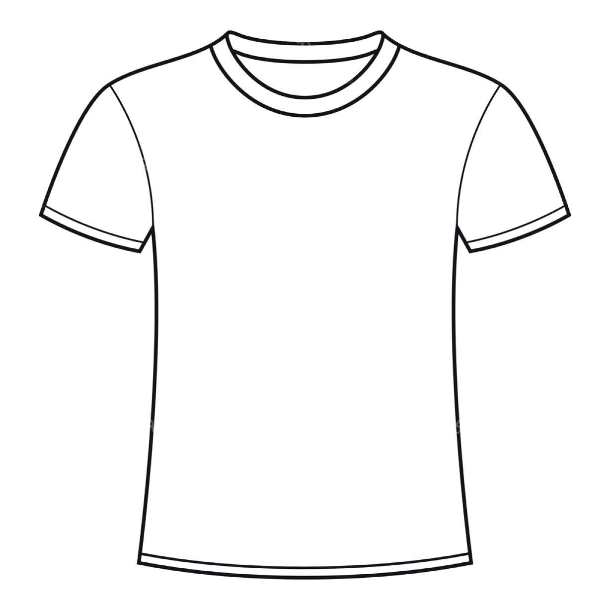 Template Of T Shirt Outline