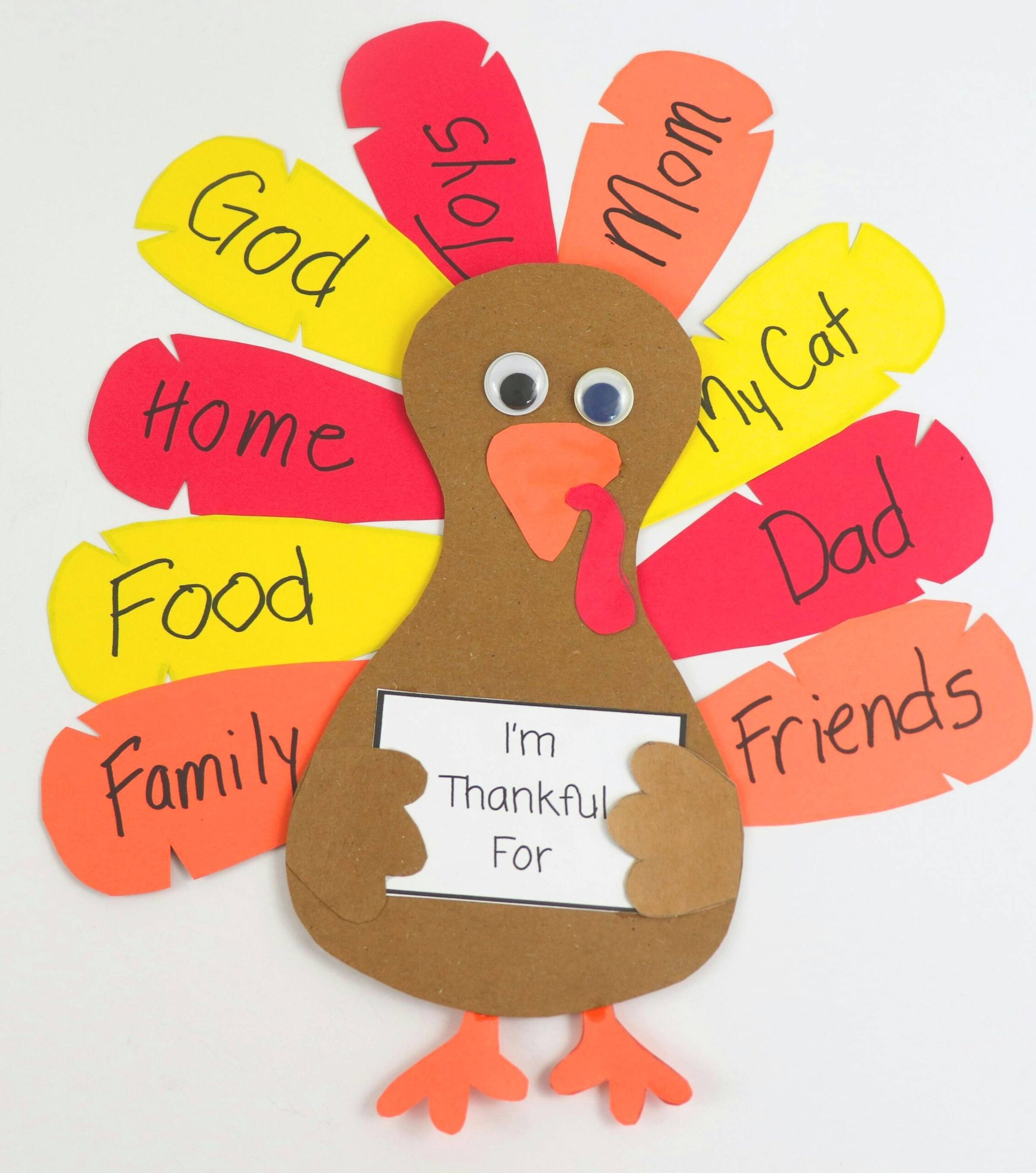Printable Turkey Craft