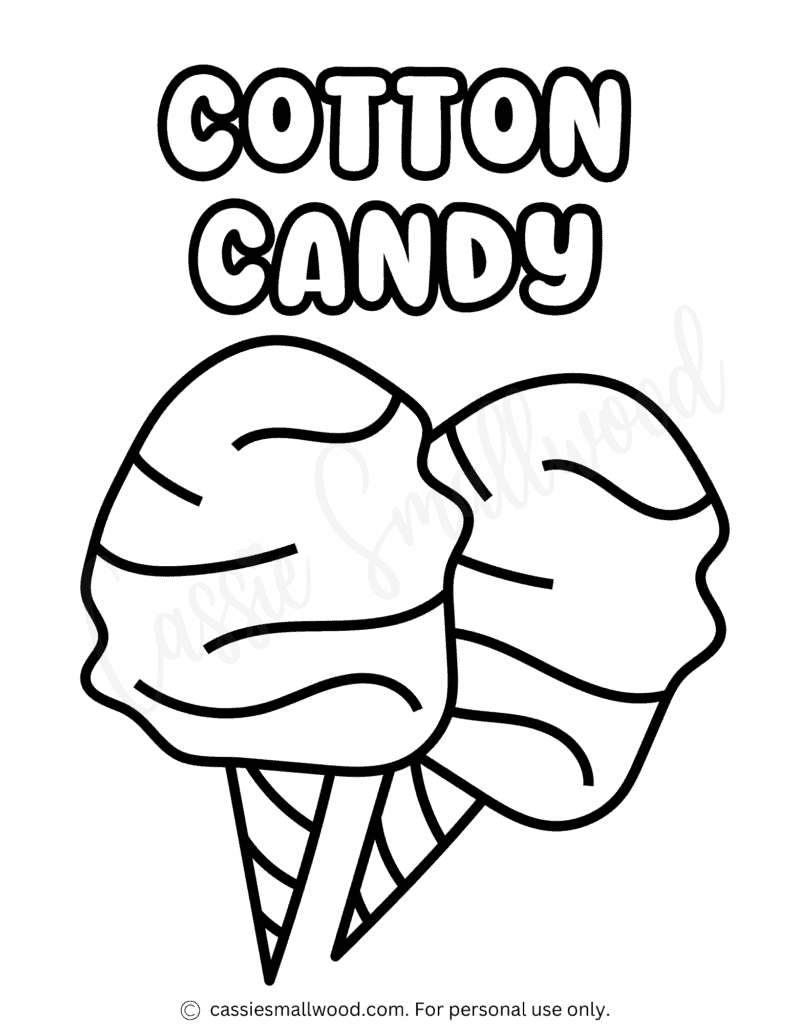 Candy Coloring Sheets Printables