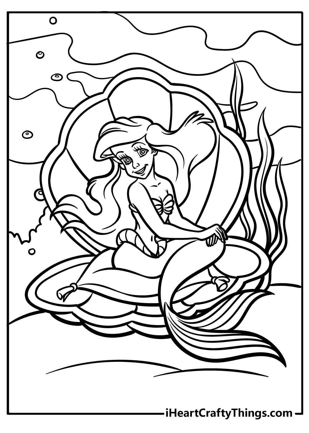Printable Princess Ariel Coloring Pages