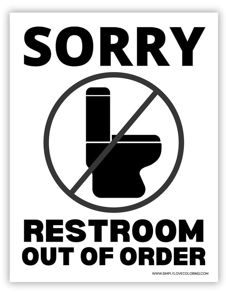 Out Of Order Sign Printable