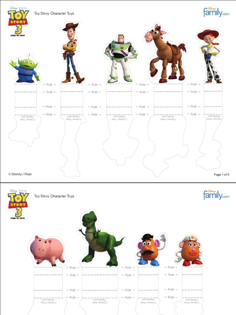 Printable Toy Story Characters