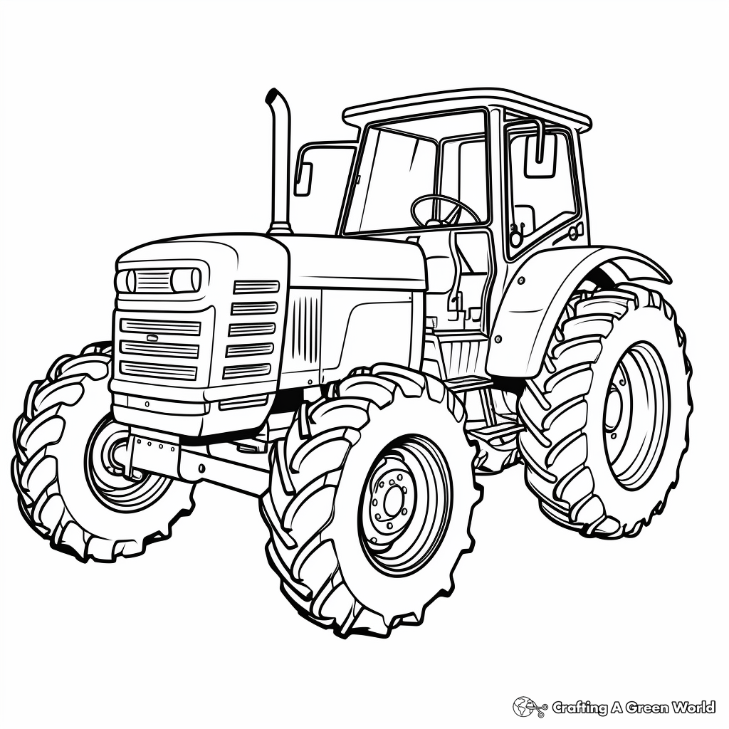 tractor coloring pages free amp printable