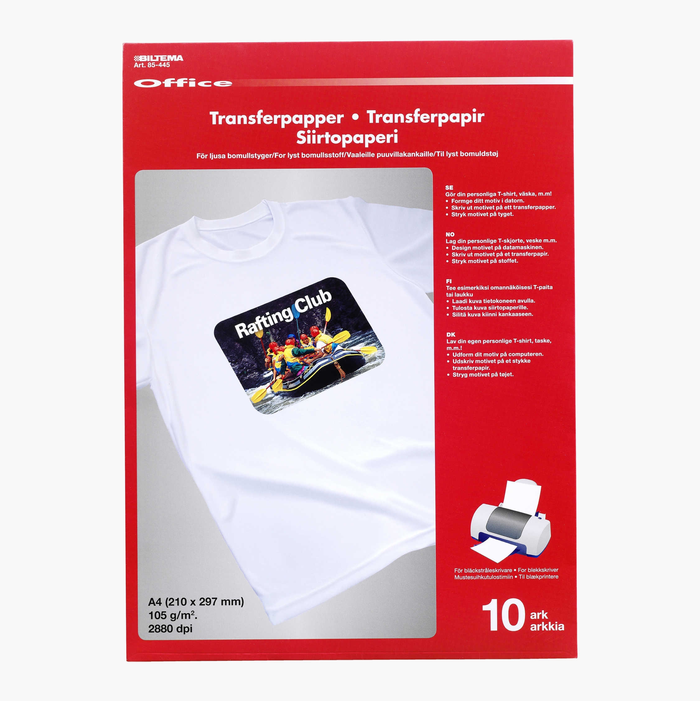 Transfer Paper For Light Cotton Fabrics 10 pack