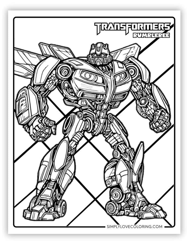 Coloring Pages Transformers Bumblebee
