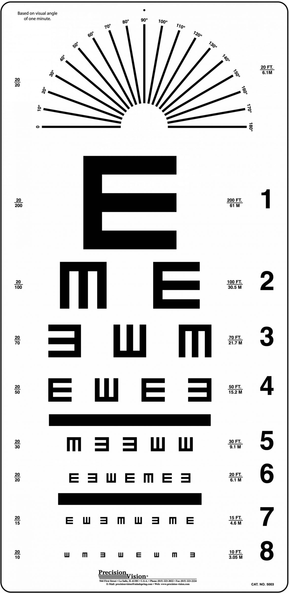 Snellen E Chart Printable
