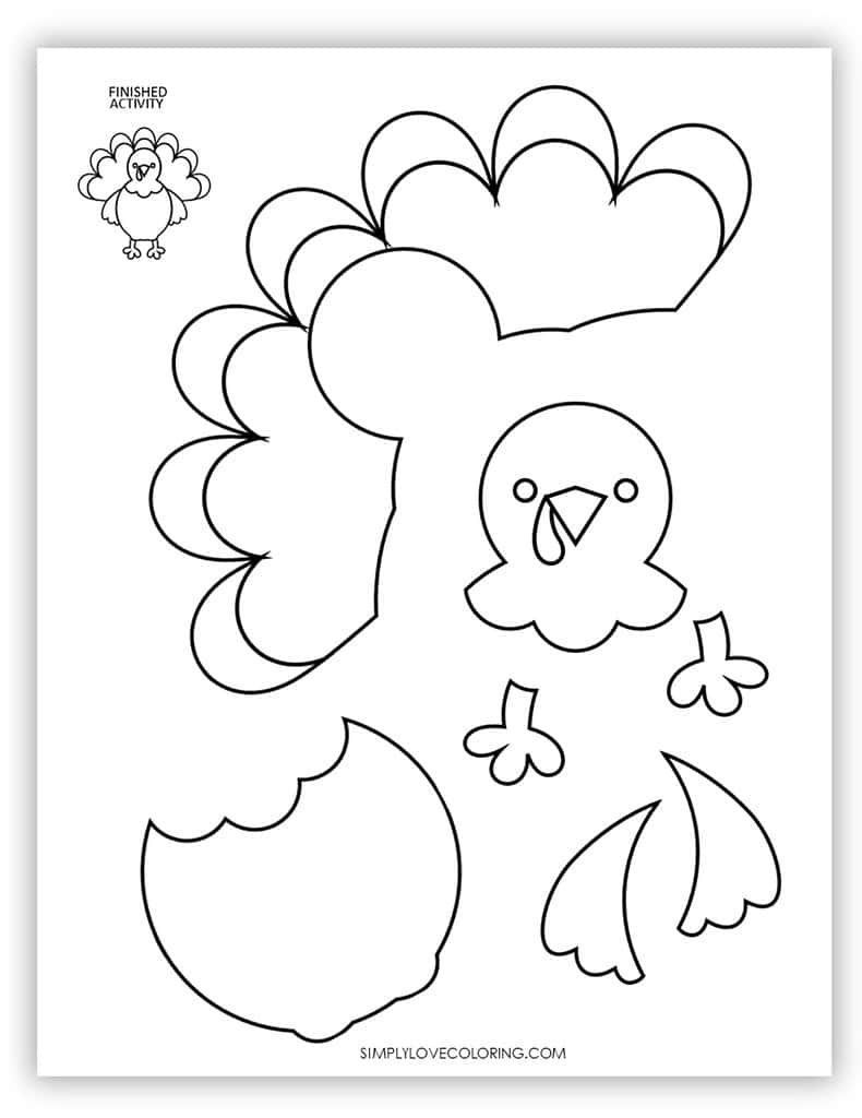 Simple Turkey Template Printable