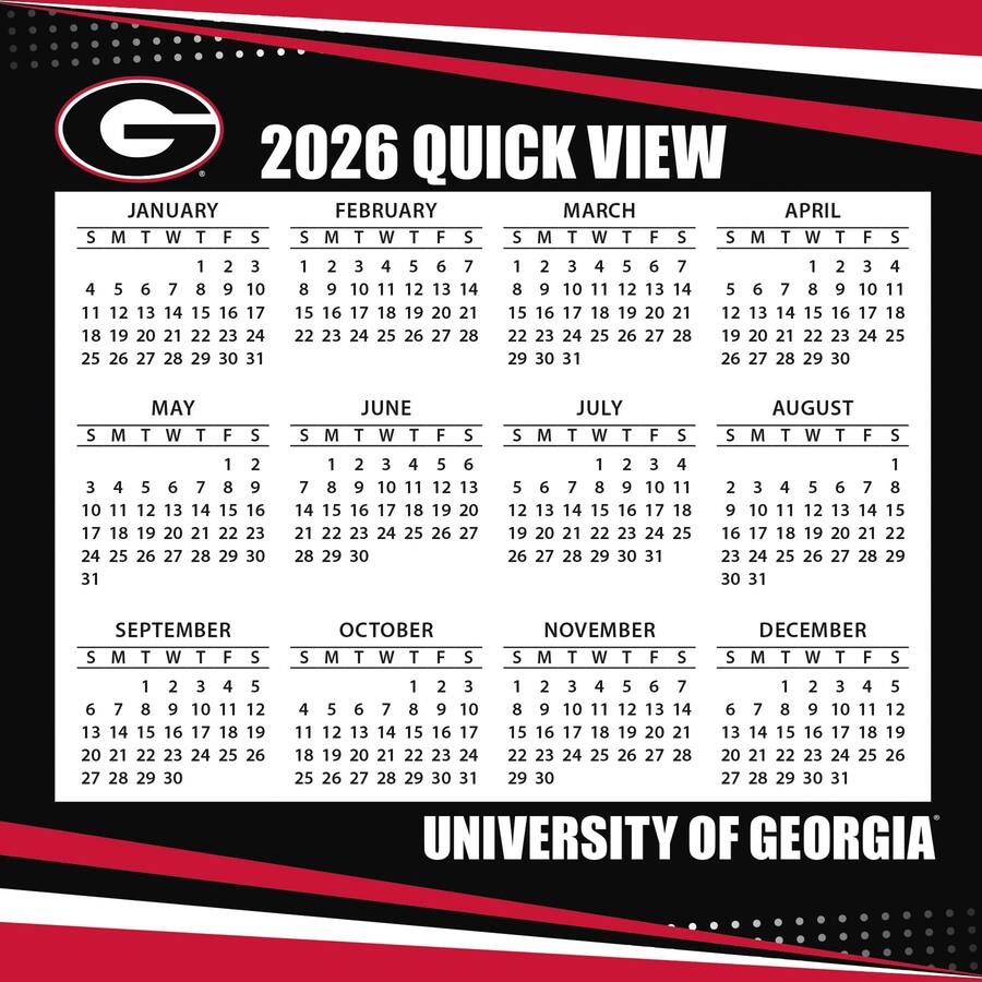 Georgia Football Schedule 2026 Printable