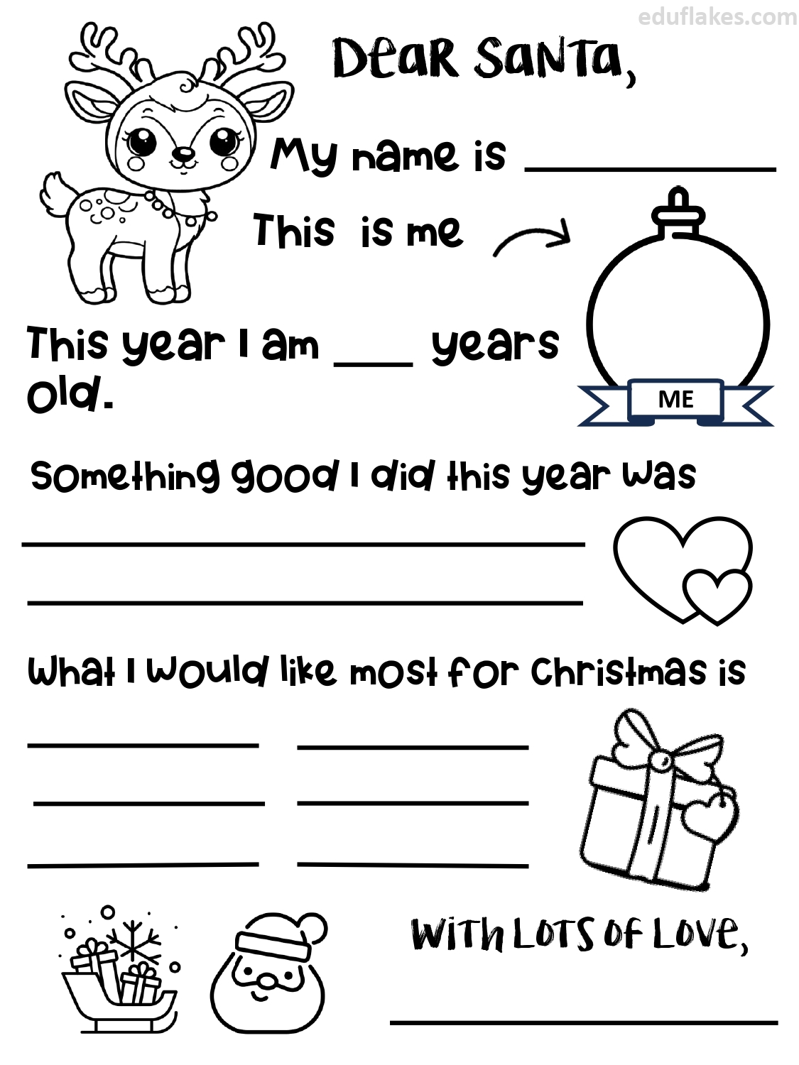 Santa List Printable