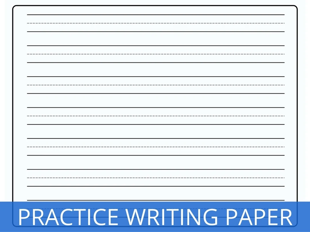 Writing Paper Kindergarten Printable